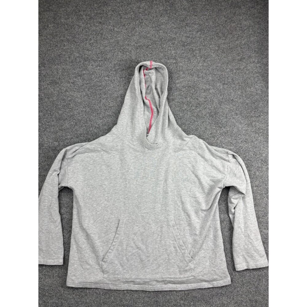 Sundry Hoodie Womens Large Gray Modal Cotton Blend Kangaroo Pocket Made USA